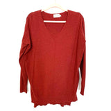 Dreamers Brick Side Slit Sweater- Size S/M