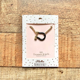 Treasure Jewels Black Charm Necklace NWT