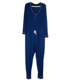 Stars Above Navy Drawstring Lounge Jumpsuit- Size L