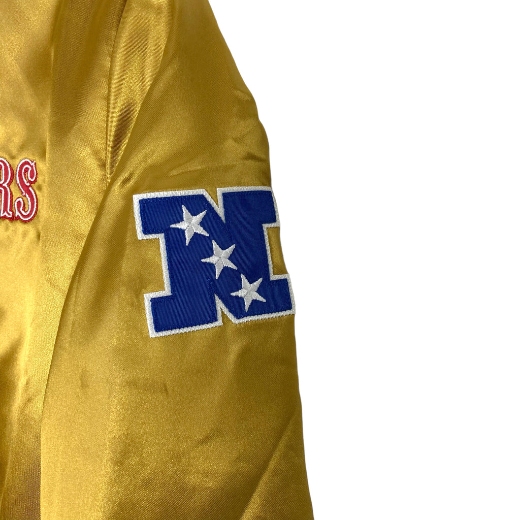 Mitchell & Ness Throwbacks NFL Satin Gold 49ers Jacket- Size XS (sold – The  Saved Collection