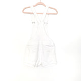 Just USA White Denim Side Button Short Overalls- Size XS (See Notes)