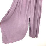 Mustard Seed Purple Button Front Wide Leg Jumpsuit- Size L (see notes)