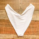 LPA White Ribbed Bikini Bottoms NWT- Size L (sold out online, we have matching top)