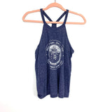 Offical Licensee Cooperative Forest Fire Prevention Program Blue Heathered Racer Back Tank Top- Size S