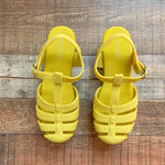 Jeffrey Campbell Chartreuse Platform Fisherman Jelly Sandals- Size 8 (see notes)