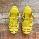 Jeffrey Campbell Chartreuse Platform Fisherman Jelly Sandals- Size 8 (see notes)