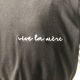 Buru Black Vive La Mere Tee- Size XS/S
