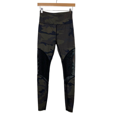 Carbon38 Camo Mesh Leggings- Size ~S (see notes, Inseam 27.5")