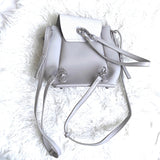 No Brand Grey Small Buckle Backpack