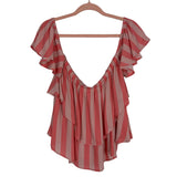 Buddy Love Bubblegum Striped Laverne Off the Shoulder Top NWT- Size L (sold out online, we have matching shorts)
