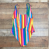 Show Me Your Mumu Mermaid Color Striped Low Back One Piece- Size M (sold out online)