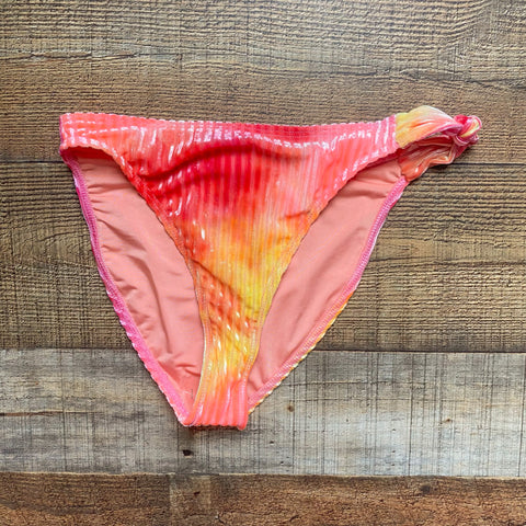 Dippin Daisys Tie-Dye Ribbed Velvet Side Tie Bikini Bottoms NWT- Size S (we have matching top)