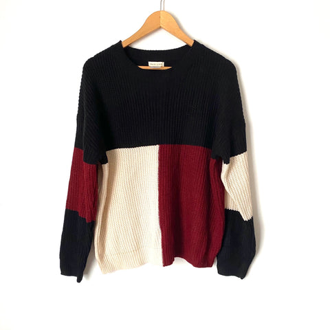 Main Strip Color Block Sweater NWT- Size S