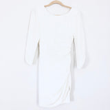 Ark & Co White Twist Back Long Sleeve Dress- Size M