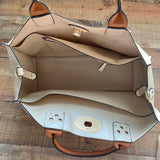 No Brand Tan Leather Handbag with Removable Smaller Handbag Inside (LIKE NEW)