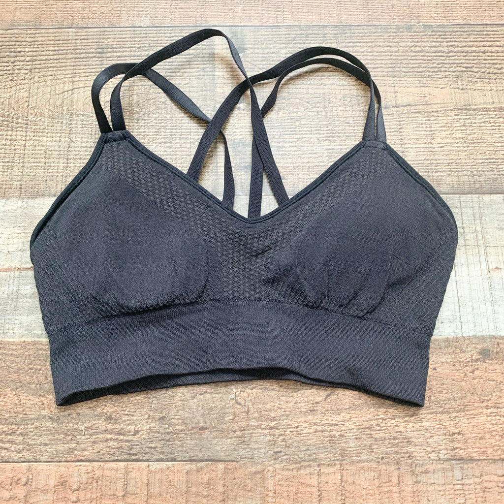 Adidas Black Strappy Back Padded Sports Bra- Size S – The Saved Collection