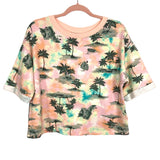 Old Navy Tie-Dye Island Print Cropped Sweatshirt- Size XS (we have matching shorts)