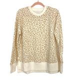 Time and Tru Leopard Print Crewneck Sweatshirt NWT- Size S