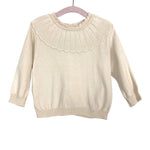 Feltman Bros Cream Button Up Back Sweater- Size ~6/12M (see notes)