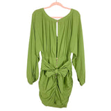 Free People Green Tie Back Mini Dress- Size M (sold out online)