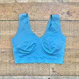 EBY Blue Seamless Bralette- Size S (we have matching underwear)