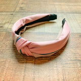 No Brand Mocha/Pink Top Knot Headband