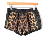 Adidas Leopard Print/Black Shorts- Size S
