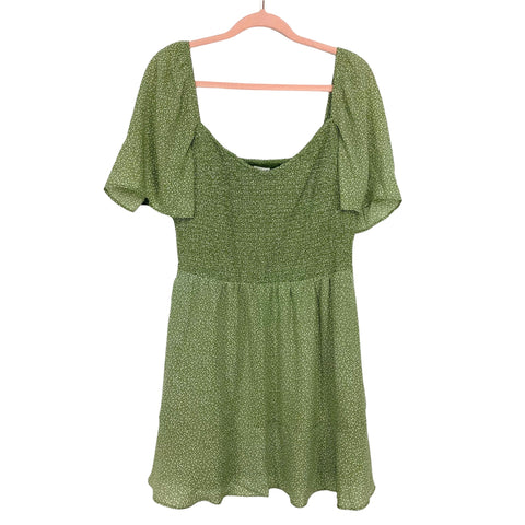 Abercrombie & Fitch Green Dot Fit To Flatter Dress NWT- Size XL – The Saved  Collection