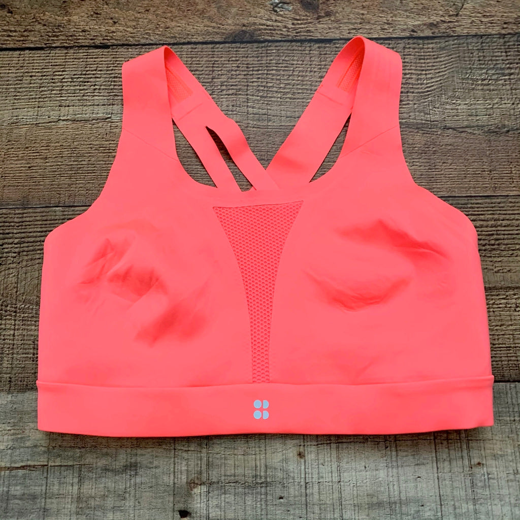 Sweaty Beaty Bright Orange Sports Bra- Size 36D