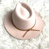 Brixton Blush Wool Felt Brim Hat- Size S