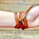 No Brand Leather Wrap Bracelet