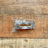No Brand Brown Flecks Rectangle Hair Clip NEW