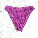 Dippin' Daisy's Revibe Purple Velour Bikini Bottoms NWT- Size 1X