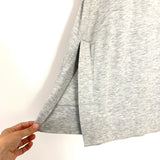 Daily Ritual Grey Long Sleeve Side Slit Tunic- Size M
