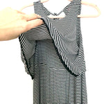 Motherhood Maternity Black And White Stripped Nursing Dress- Size S (See Note)