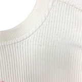 Pennant Cream Ribbed "Palm Beach" Crew Neck Sweatshirt- Size M (See Notes)