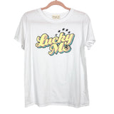 Dress Up White Lucky Me Tee- Size ~S (see notes)