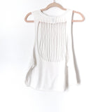 Forever 21 White Open Back Tank- Size S (see notes)