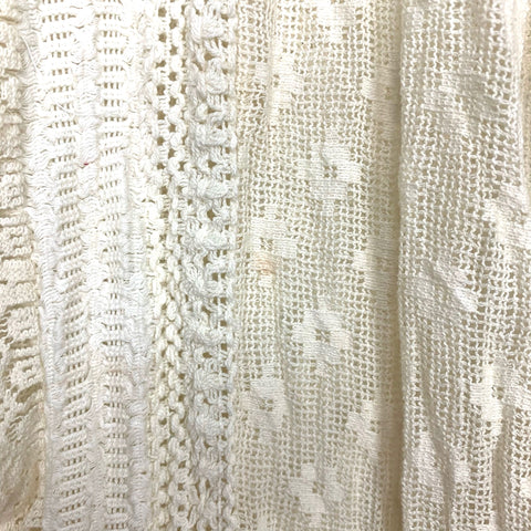 Zara Cream Sheer Crochet Dress- Size L (see notes) The Saved Collection Zara Cream Sheer Crochet Dress- Size L (see notes) The Saved Collection