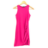 Blue Blush Fuchsia Body Con Ruched Dress- Size S