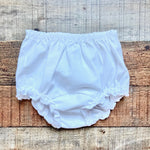 Little Things White Lace Hem Bloomers- Size NB