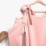 Amanda Uprichard Light Pink Cold Shoulder Dress- Size L
