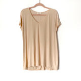 Blair Maxwell Solid Peach Top- Size M/L