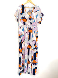 No Brand Maxi Dress with Front Slit and Adjustable Waist- Size ~M
