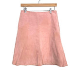 Ann Taylor Loft Pink Leather Lining Suede Skirt- Size 4P (see notes)