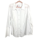 Misha Nonoo White Button Up Collared Husband Shirt NWT- Size 3XL