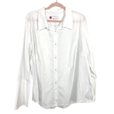 Misha Nonoo White Button Up Collared Husband Shirt NWT- Size 3XL
