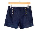 Loft Button Front Denim Shorts- Size 25