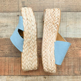 Qupid Woven Wedge Sandals- Size 7 (BRAND NEW)