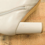 Marc Fisher Grey Leather Side Zip Booties- Size 7 (See Notes)